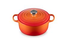 Le Creuset Enameled Cast Iron Signature Round Dutch Oven, 4.5 qt., Flame