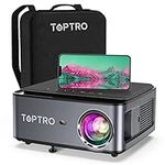 TOPTRO 5G Bluetooth WiFi Projector with Carrying Case,Upgraded 15000 Lumen Native 1080P Portable Projector,Support 4D Keystone/Zoom/4K,Home Theater Projector Compatible with Phone/TV Stick/USB/PS5/DVD