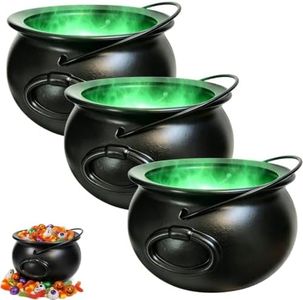Halloween Decorations Outdoor Cauldron, Black Cauldron Decor for Yard, 3