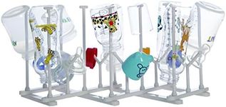 Dreambaby Baby Bottle & Nipple Drying Rack - Foldable & Portable Draining Holder - White - Model F530