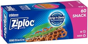 Ziploc Snack Packing Bags (Pack of 60)