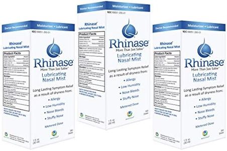 Rhinase Nasal Spray 1 oz (3 Pack) for Nasal Dryness from Allergy, Nosebleed, Low Humidity, CPAP…