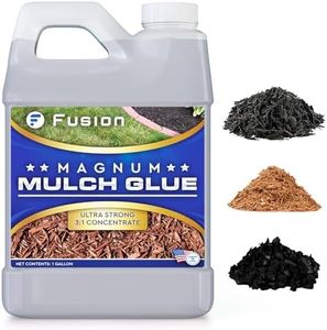 Magnum Mulch Glue (1 Gallon) - Mulch Glue and Pea Gravel Stabilizer, Lasts 12-24 Months, Fast-Dry, Non-Toxic, Strong Landscape Rock Glue & Gravel Glue by Fusion Chemical