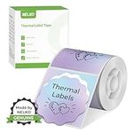 Thermal Labels for Nelko PM220 Label Maker, 2 inch (50mm) Round Thermal Label, Waterproof, Multi-Purpose Label Tape, 1 Roll of 150 Self-Adhesive Thermal Paper (Blue Purple Gradient)