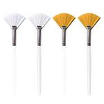 Jaimela Face Mask Brush[4 Pcs], Fan Brushes, Acid Applicator Brush, for Applying Facial Mask, Eye Mask, Serum or DIY