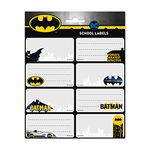 Grupo Erik Batman Stickers | Sticky Labels | Food Labels Stickers | Self Adhesive Labels | Gift Tag Stickers | School Stickers | School Labels | Batman Gifts | Batman Merchandise