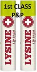 LYSINE Lip Balm 2 Tube Saver Pack 0.15 OZ (4 g) Fast Dispatch 312