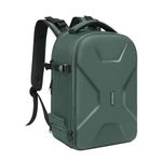 MOSISO Camera Backpack, DSLR/SLR/Mirrorless Photography Camera Bag Full Open Waterproof Hardshell Case with Insert&Tripod Holder&Laptop Compartment Compatible with Canon/Nikon/Sony, Emerald Green