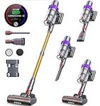 BuTure Cordless Vacuum Cleaner, 450W Stick Vacuum with Touch Screen, Up to 55 Mins Runtime, Self-Standing Vacuum with Auto Mode, Lightweight Vacuums for Hardwood Floor Carpet Car Pet Hair