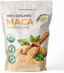 NaturaleBio Maca Powder Organic 1lb - 16oz. Peruvian, Natural and Pure, from Organic Maca Root. Vegetarian and Vegan Friendly. Gelatinized for Enhanced Bioavailability. Ideal for Smoothie.