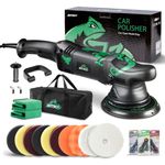 BATOCA 2026 New Dual Action Polisher, 15mm Random Orbital Car Buffer, 6 Variable Speeds (2500-5500RPM) 1100W DA Polisher with Foam/Wool Pads, Polishing Bonnet for Polishing