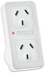 Sansai Vertical Up Powerpoint Double Adaptor/Outlet Power Board Splitter/NZ/AU