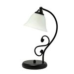 Country House Black Table Lamp with Alabaster Glass 1/5/918 Table Lamp, country house style