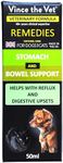 Vince the Vet - Stomach & Bowel Support Drops for Dogs & Cats (50ml), Human Grade Veterinary Formulated Blend of Botanical & Mineral Extracts for Gut Health, Reflux, Bloating, Burping & Trapped Gas