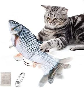 Namsan Jouet électrique pour Chat - Jouet réaliste pour Chat - Jouet interactif avec Herbe à Chat - Convient pour Les Chats et Les Chiots à l'intérieur