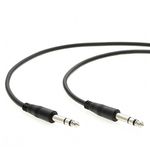 InstallerParts 50Ft 1/4" Male to Male Stereo Audio Cable -- Compatible with Amplifiers, Instruments, and Microphones