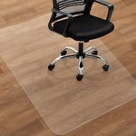 SHAREWIN Office Chair Mat for Hard Wood Floors, 75x120CM (30"x48") Heavy Duty Anti-Slip Hardwood Floor Protector Rug, Easy Clean