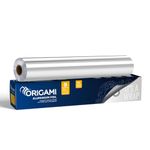 Origami Silver Aluminium Foil for Food Packing 9m with 11 Micron Thickness | Keeps Food Warm and Hygienic | Ideal for Storing, Packing, Wrapping, and Serving