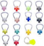 15 PCS Kids Swimming Nose Clips, Sw