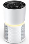 Homvana Air Purifiers for Bedroom Home Office (215 ft²) 22dB Ultra Quiet Sleep Mode, 13 True HEPA Air Cleaner for Small Room, Night Light, Auto Mode, Washable Filter, for Pet Allergies Smoke Dust Odor