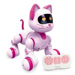 Hitish Remote Control Robot Cat, Programmable RC Smart Cat with Touch Sensing, LED Eyes Dance & Music Walking Pets STEM Toys Gifts for Kids Girls Boys