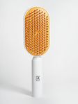 GK Hair Professional Paddle Brush (Self Cleaning with Smooth Bristles) for Men and Women