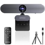 DEPSTECH 4K Webcam with Remote Control, Ultra HD Webcam with Microphones, Noise-Canceling, AutoFocus, Low-Light Correction, Privacy Cover, Web Camera for PC/Mac/Laptop/Desktop/Zoom/Teams