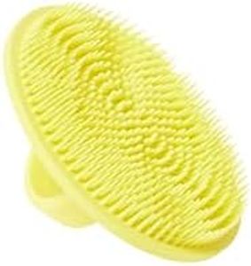 Boie USA Face Scrubber - Handheld Facial Tool, Deep Cleansing Exfoliating Facial Brush. Fights Acne with Gentle, Silicone-Like Bristles, Long Lasting, & Hypoallergenic (Yellow)