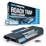 MOUSINATOR Cockroach Traps | 15 PCS | Larger & Multi-Entry Design | Sticky Indoor Cockroach Glue Trap | Easy & Ready-to-Use