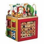Battat – Wooden Activity Cube – Farm-Themed Activity Center – Educational Toys – Wooden Toys For Toddlers And Kids – 1 Year + – Farm-Themed Wooden Activity Center