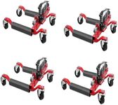 4PCS Car Wheel Dolly with Hydraulic