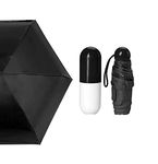 Apurk UV Protection tablet umbrella capsule umbrella For Rain Windproof & Sun Protection Features, 4 Folding Compact Capsule Case For Men Women Kids