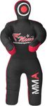MMA Grappling Dummy, for Judo, Wrestling, Brazilian Jiu Jitsu, Submission and Throwing UNFILLED Canvas Bag (Black)