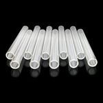 HZCPENG 10 Pcs Clear Glass Tubes 4 Inches Long 10mm OD 7mm ID 1.5mm Thick Wall Glass Borosilicate Blowing Tubes