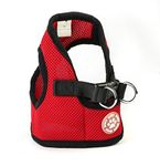 ZoonPark® Dog Soft Vest Harness,Pet Dog Puppy Breathable Mesh Soft Vest Walking Puppy Harness For Small Medium Dog (M, Red)