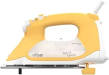 Oliso TG1600 Pro Plus 1800 Watt SmartIron with Auto Lift - for Clothes, Sewing, Quilting and Crafting Ironing | Diamond Ceramic-Flow Soleplate Steam Iron, Yellow