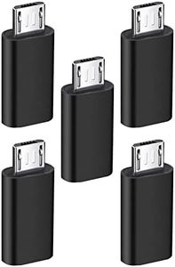 5Pack USB C Adapter, tunghey Type C Female to Micro USB Male Convert Connector Support Charge & Data Sync Compatible with Galaxy S7/S7 Edge, Nexus 5/6 and Micro USB Devices