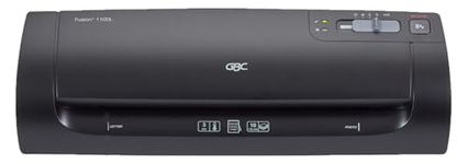 GBC Thermal Laminator Machine, Fusion 1100L, 9 Inch, 4 Min Warm-up, 3 or 5 Mil, with 10 EZUse Laminating Pouches (3381650026)
