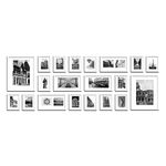 Large Multi Picture Photo Frames Wall Set 20 Pieces Set (White)