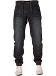 Enzo Cuffed Denim Jeans EZ377 DSW Dark Stonewash