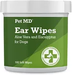 Pet MD - Dog Ear Cleaner Wipes - Ot