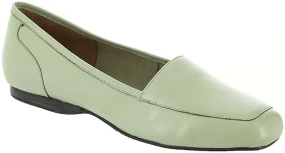 ARRAY Women’s Freedom Leather Slip-On Dress Flat, 9.5 N (Narrow), Sage