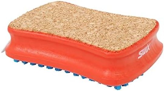Swix T196D Combi/Cork and Nylon Rectangular Brush, Red (T01)