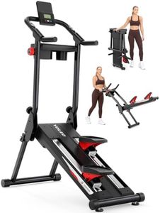 YOLEO Magnetic Stair Stepper for Exercise at Home, 16-Level Adjustable Resistance Up to 130LB, Folding Cardio Stairmaster with 28''Extended Stride&Low Noise,Stair Climber with HR Sensor for Full Body