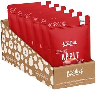 Apple Fruit Snacks, Crunchy Freeze-Dried Apple Sticks, Value Pack of 6 x 20g Snack Packs, No Added Sugar