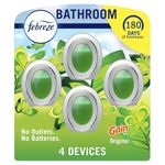 Febreze Bathroom, Odor-Fighting, Plug In Alternative, Air Fresheners for Home and Bathroom and Kitchen, Closet Air Fresheners, Gain Original Scent, 4 Count