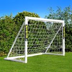 FORZA 6ft x 4ft Portable Soccer Goal | Soccer Net with Strong PVC Frame - Kick Off The Fun! Optional Target Sheet, Soccer Ball & Carry Bag Included (Goal)