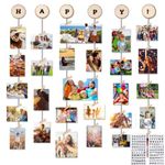 MOVEONSTEP Photo Frames Multiple Photos Picture Frames For Wall Picture Hanging Kit Collage Photo Frames (2 Sheets Alphabet & Number Stickers)