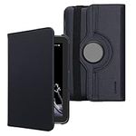 kwmobile Rotating Case Compatible with Samsung Galaxy Tab 2 7.0 P3110 / P3100 - Case PU Leather Tablet Cover with Stand - Dark Blue