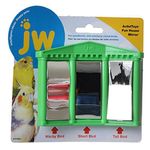 JW Bird Toy Fun House Mirror Cage Accessory for Pet Bird with 3 Mirrors,multi,6.5 x 6.2 x 2 inches